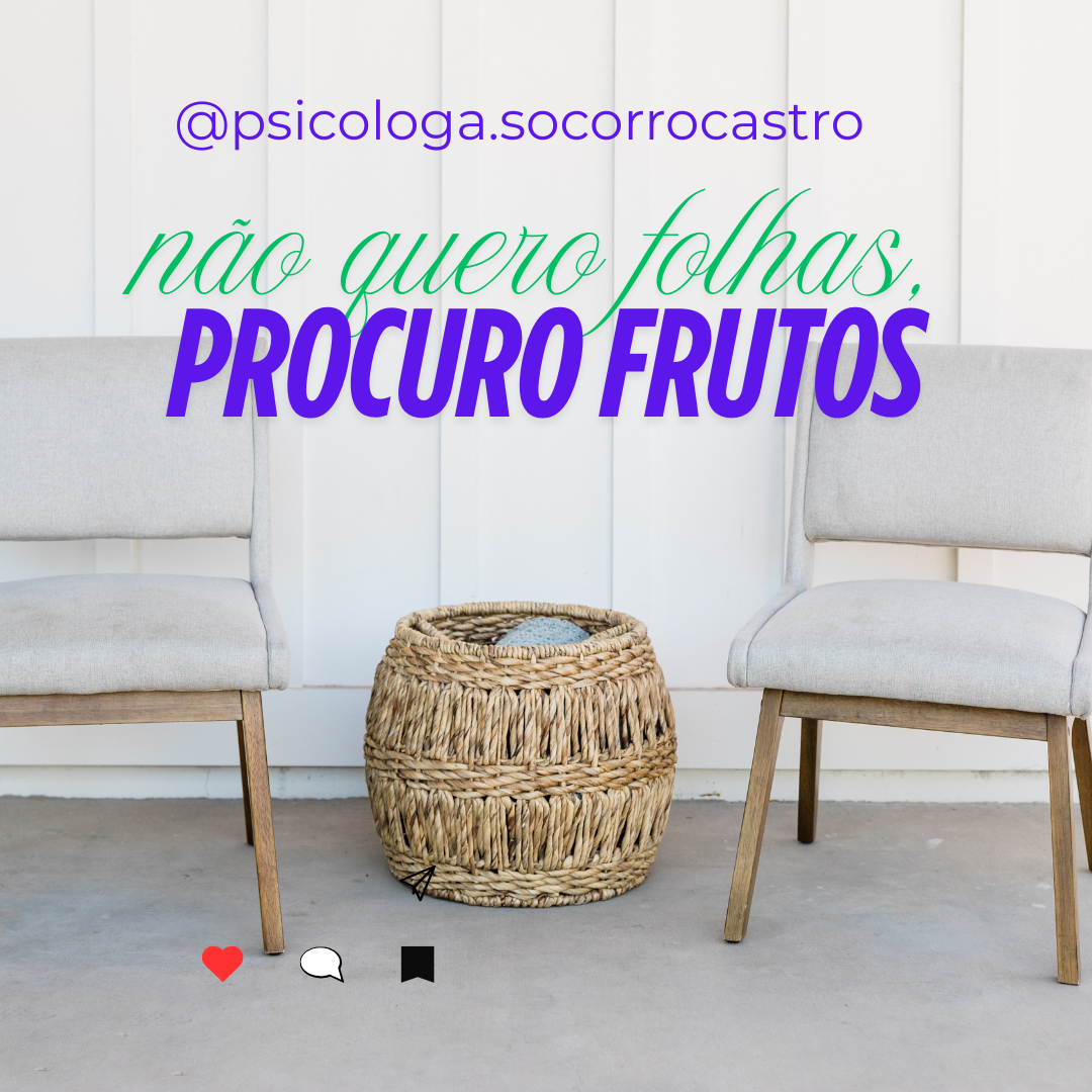 Eu tenho fome, mas não quero folhas, procuro frutos: uma reflexão espiritual para a alma!