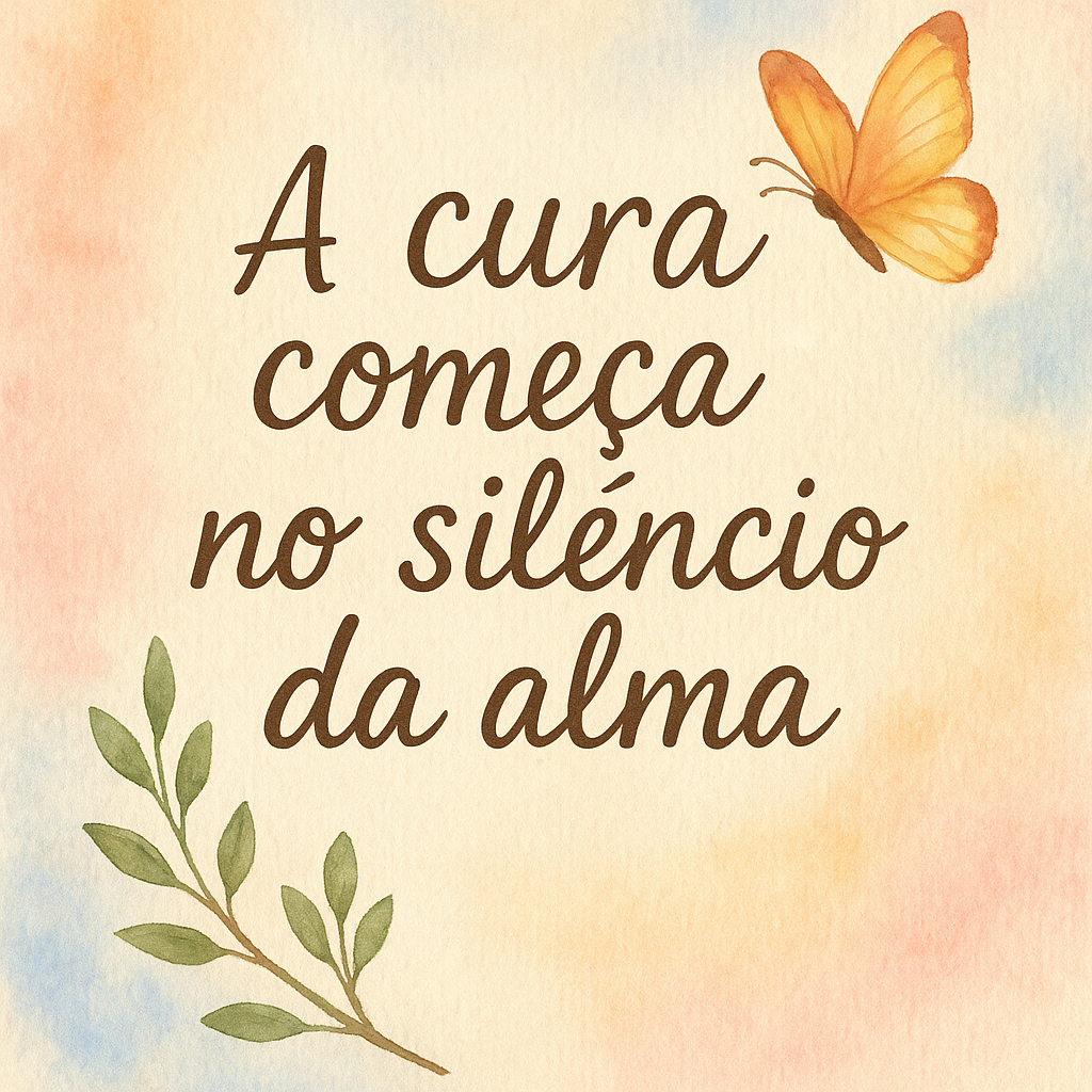 A cura começa no silêncio da alma