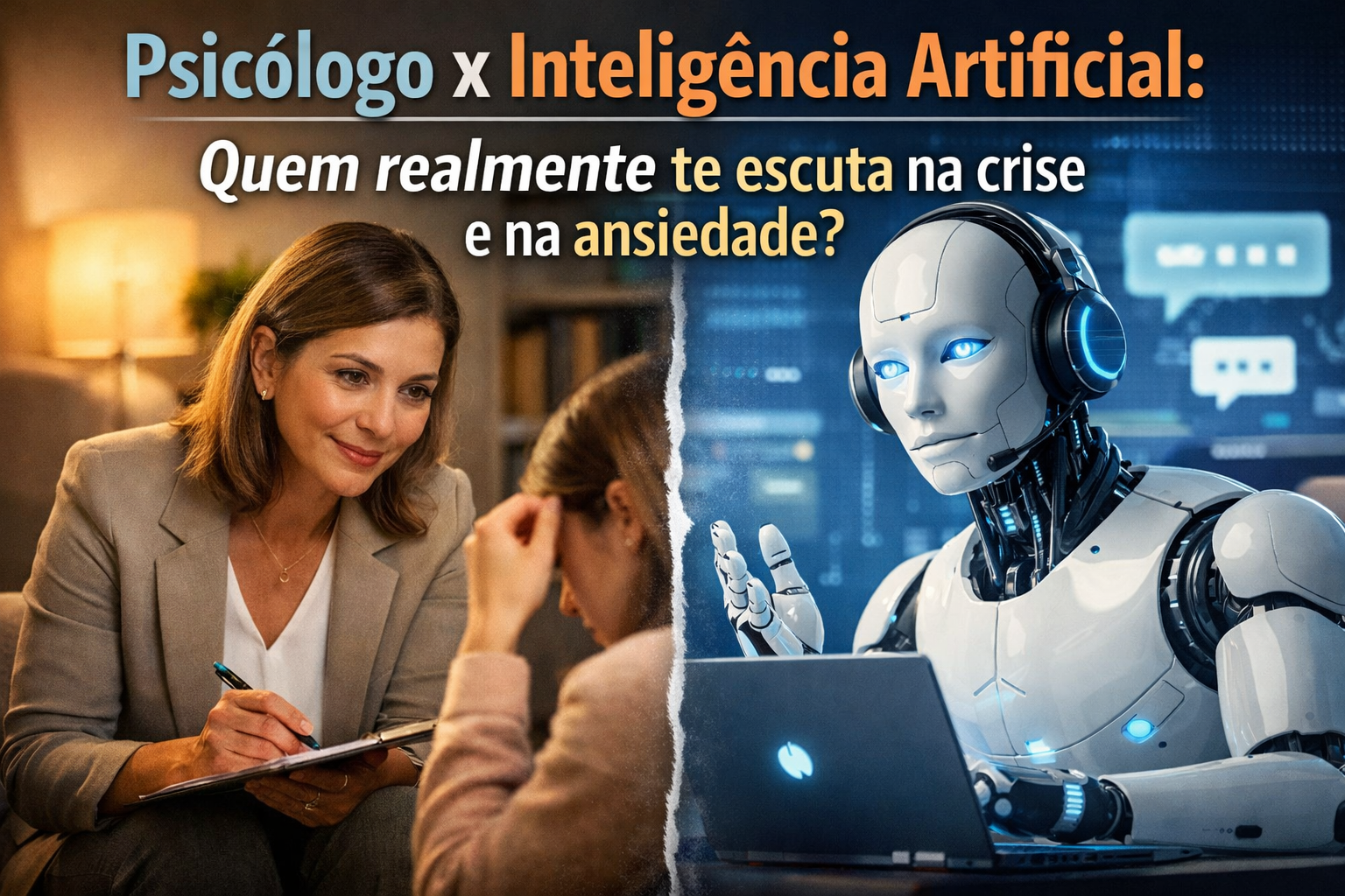 Psicólogo x Inteligência Artificial: Quem realmente te escuta?