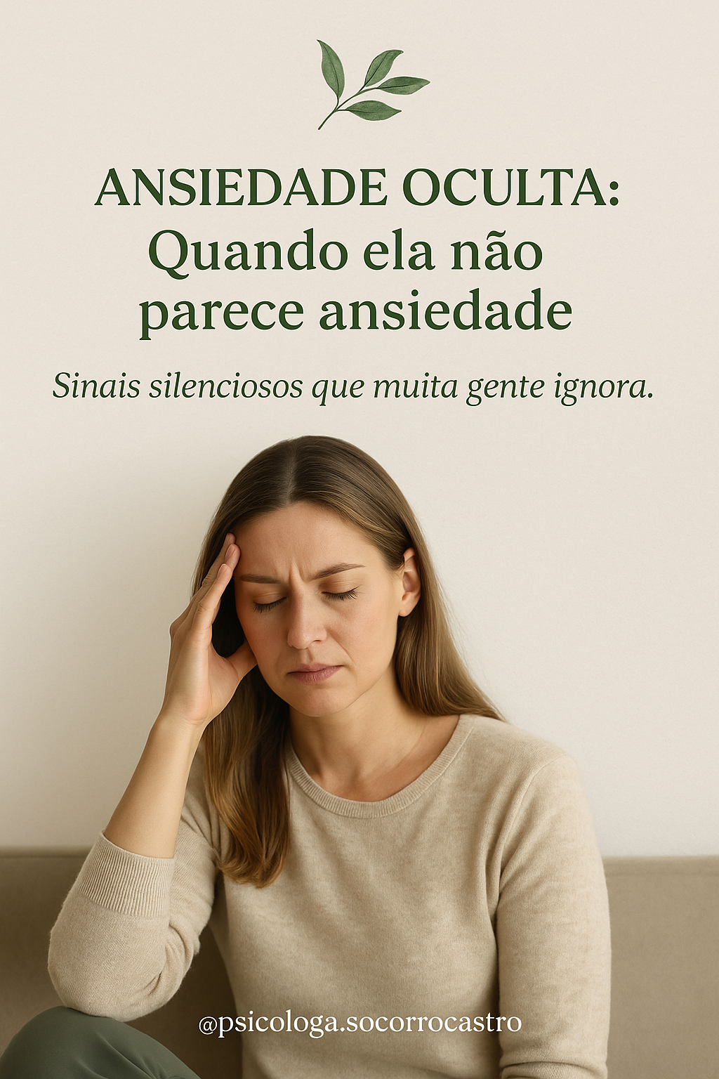 Não é “Nervosismo”: Como a ansiedade se mascara em ações do dia a dia e passa despercebida
