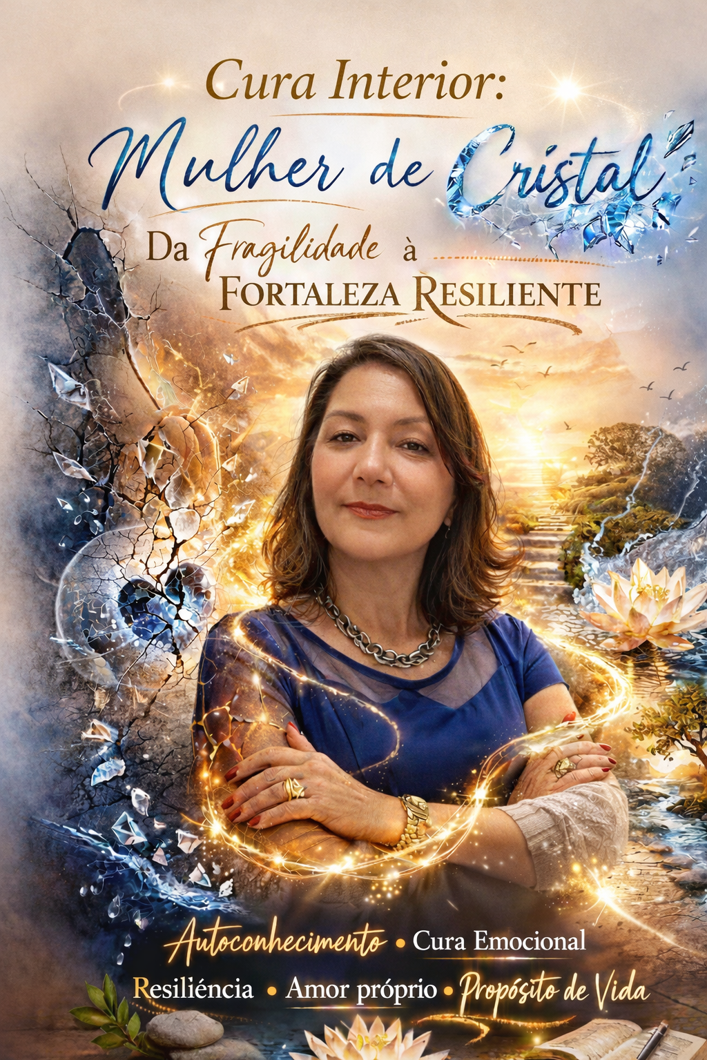 Cura interior: mulher de cristal”. Da fragilidade à fortaleza resiliente”.