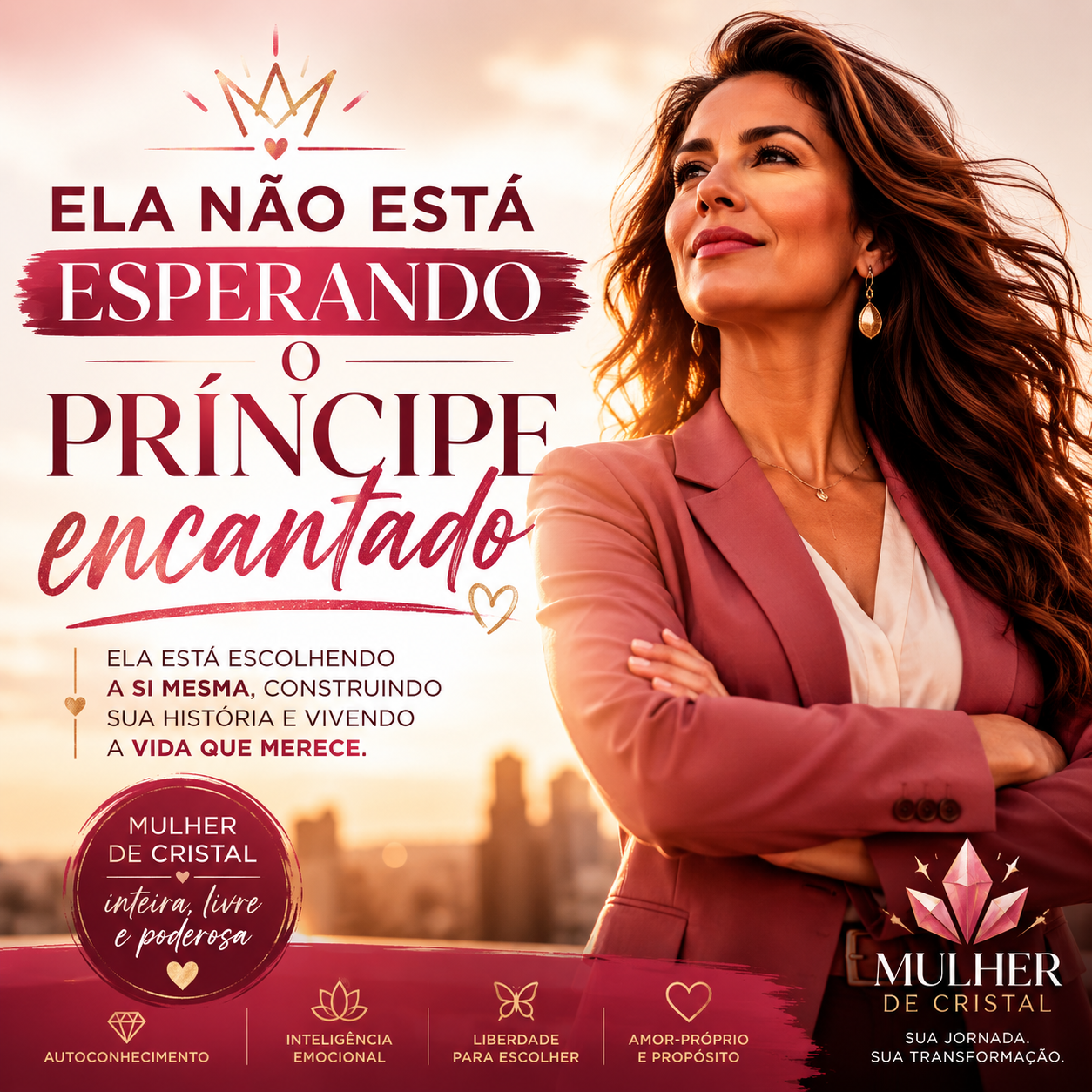 Ela não está esperando o “príncipe encantado”!